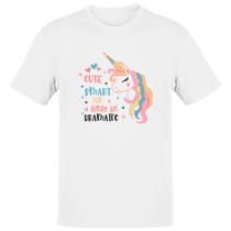 Camiseta Unissex Cute smart and a little bit dramatic - Alearts
