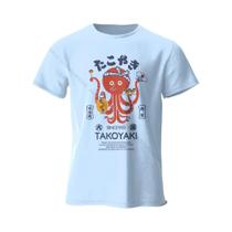 Camiseta Unissex De Algodão Com Estampa De Chef Polvo Japonês, Macia, Respirável, Gola Redonda,