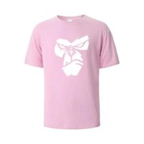 Camiseta Unissex de Algodão com Estampa de Gorila - Manga Curta e Gola Redonda