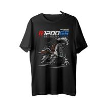 Camiseta Unissex De Algodão Com Gola Redonda E Manga Curta Para Motociclistas Verão 2025 R1200GS
