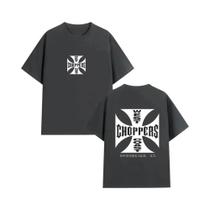 Camiseta Unissex De Algodão Para O Verão, Vintage, Com Estampa West Coast Choppers, Casual, Manga