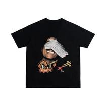 Camiseta Unissex De Algodão Pesado Com Estampa De Personagem, Confortável E Versátil Para Outono E