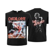 Camiseta Unissex De Algodão Preto Cannibal Corpse Tomb of the Mutilated 1992 Brutal Death Metal High