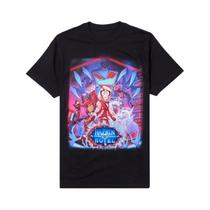 Camiseta Unissex De Algodão Puro Com Manga Curta Hazbin Hotel Vox Solo Metal Moda Casual