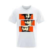 Camiseta Unissex De Algodão Solto Blondie Angel Eyes Tuco Cowboy Masculina E Feminina the Good the