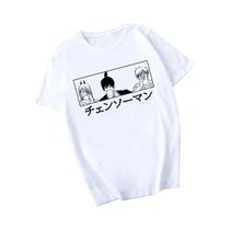 Camiseta Unissex De Anime Japonês Denji Chainsaw, Camiseta Gráfica Engraçada De Cartoon Pochita