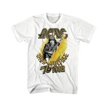 Camiseta Unissex De Manga Curta Com Estampa Gráfica De Alta Pressão AC/DC High Pressure 1976 Tour