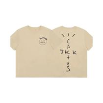 Camiseta Unissex De Manga Curta Estilo High Street Marca Trendy Travis Scott Verão VTG