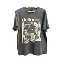 Camiseta Unissex Deftones White Pony Estilo Vintage Em Algodão Preto Carvão De Alta Qualidade Verão Camiseta Unissex Deftones White Pony Estilo Vintage Em Algodão Preto Carvão De Alta Qualidade Verão