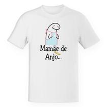Camiseta Unissex Dia das mães Flork Mamãe de anjo Camiseta Unissex Dia das mães Flork Mamãe de anjo