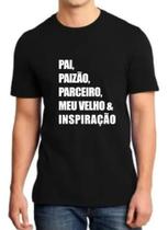 Camiseta Unissex Dia Dos Pais Pai Parzão Parceiro Meu Velho