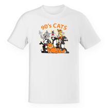 Camiseta Unissex divertida 90s cats