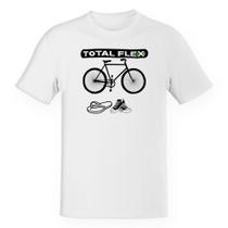 Camiseta Unissex Divertida Bicicleta Total Flex