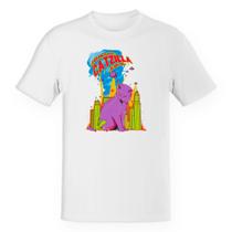 Camiseta Unissex Divertida Catzilla o gato Godzilla