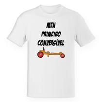 Camiseta Unissex Divertida Meu primeiro conversível