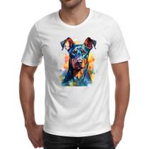 Camiseta Unissex Doberman Watercolor Arte Camiseta Unissex Doberman Watercolor Arte