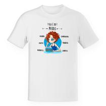 Camiseta Unissex Ela é de Peixes Camiseta Unissex Ela é de Peixes