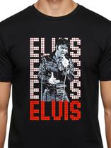 Camiseta Unissex Elvis Presley Estampa Exclusiva Rock Retrô Vintage