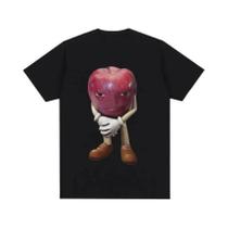 Camiseta Unissex Engraçada Com Meme De Rosto De Maçã, Alta Qualidade, Estilo Retrô Casual, Manga