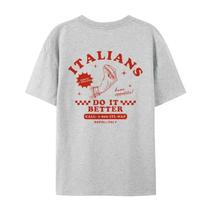 Camiseta Unissex Engraçada de Comida Italiana - Estilo Retrô - Presente Fofo Camiseta Unissex Engraçada de Comida Italiana - Estilo Retrô - Presente Fofo
