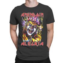Camiseta Unissex Especial Palhaço Amendoim IRON MAIDEN Camiseta Unissex Especial Palhaço Amendoim IRON MAIDEN