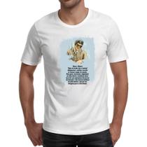 Camiseta Unissex Espiritismo nem so de pao vive o homem