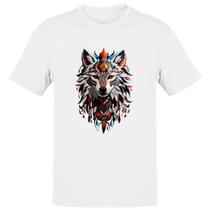 Camiseta Unissex Espirito lobo tribal