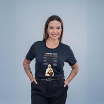 Camiseta Unissex Estamp São João da Cruz Católica Cristão Devoção Palavra