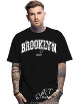 Camiseta unissex estampada Brooklyn 04 Owversize 100% Algodão Malha 30.1 Camiseta