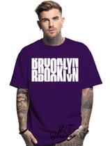 Camiseta unissex estampada Brooklyn 05 Owversize 100% Algodão Malha 30.1 Camiseta