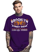 Camiseta unissex estampada Brooklyn 06 Owversize100% Algodão Malha 30.1 Camiseta