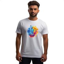 Camiseta Unissex Estatua liberdade watercolor Camiseta Unissex Estatua liberdade watercolor