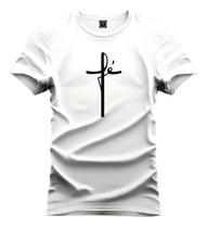 Camiseta Unissex Evangélica Camisa Algodão Palavra Fé