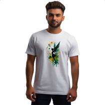 Camiseta Unissex Fada da floresta silhueta splash