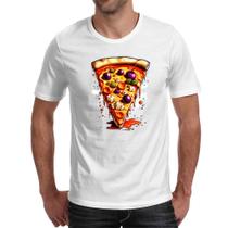 Camiseta Unissex Fatia de pizza cartoon Camiseta Unissex Fatia de pizza cartoon