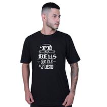 Camiseta Unissex Fé em Deus Racionais Mcs