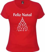 Camiseta Unissex Feliz Natal Árvore Fim De Ano Camisa E Baby Look