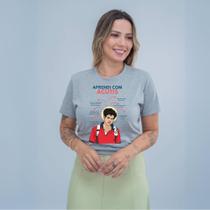 Camiseta Unissex Feminino Masculino Estamp Aprendi Com Beato Carlo Acutis Cristã