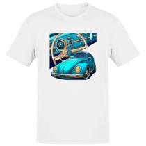 Camiseta Unissex Fusca classico e painel Camiseta Unissex Fusca classico e painel