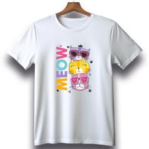 Camiseta Unissex Gatinhos Fofos Confortavel Camiseta Unissex Gatinhos Fofos Confortavel