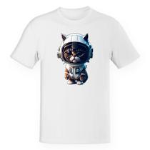 Camiseta Unissex Gato filhote fofinho astronauta Camiseta Unissex Gato filhote fofinho astronauta