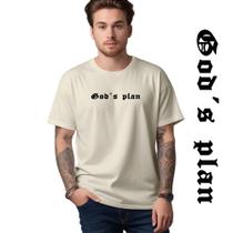 Camiseta Unissex Gods Plan Tumblr Lançamento Camisa Premium 100% Algodão Alta Qualidade