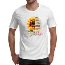 Camiseta Unissex Gospel Girassol a Fe Camiseta Unissex Gospel Girassol a Fe