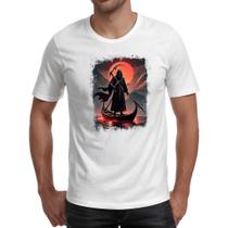 Camiseta Unissex Grim Reaper no barco Camiseta Unissex Grim Reaper no barco