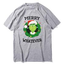 Camiseta Unissex Grinch Natal Merry Whatever Camiseta Unissex Grinch Natal Merry Whatever