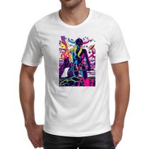Camiseta Unissex Guerreira Cosmica Neon Camiseta Unissex Guerreira Cosmica Neon