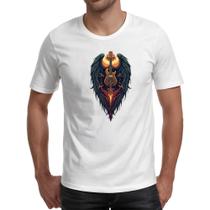 Camiseta Unissex Guitarra Asas de Anjo Camiseta Unissex Guitarra Asas de Anjo