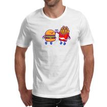 Camiseta Unissex Hamburguer e fritas melhores amigos Camiseta Unissex Hamburguer e fritas melhores amigos