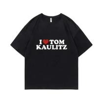 Camiseta Unissex Hip Hop Streetwear Tokio Hotel Kaulitz - Manga Curta em Algodão