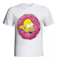 Camiseta Unissex Homer Simpsons Moda Tumblr Rosquinha Series
